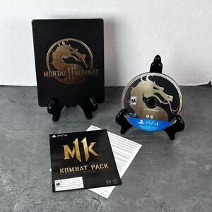 Mortal Kombat 11 Premium‎ Edition PS4 SteelBook Case with Game Disc and Insert